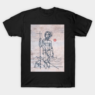 Hand drawn illustration of saint john the baptist T-Shirt